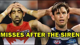 EVERY AFL MISS AFTER THE SIREN