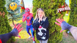 SPIDER-MAN ADULTERY | THIS CRAZY GIRL AND SPIDER-GIRL WANTS SPIDER-MAN TO BE HER BOYFRIEND Real Fife