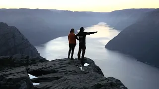 Sunrise hike to Preikestolen (Pulpit Rock)