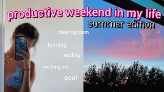 a *realistic* productive weekend in my life when i feel lazy...