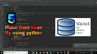 باستخدام بايثون إنشاء قاعدة بيانات (Data base) بطريقة سهلة جدا | مشاريع