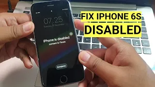 How to fix iPhone 6s disabled, iphone disabled