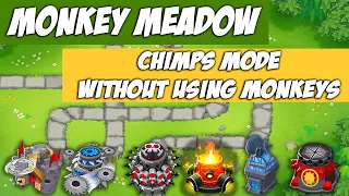 Bloons TD 6 - Monkey Meadow - CHIMPS Mode Without Using Monkeys!