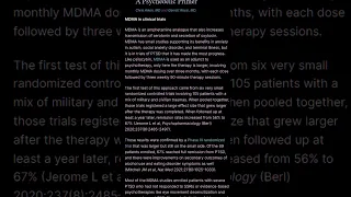 Daily #psychiatry Update: FDA gave priority review to #mdma assisted #therapy for #ptsd #psychology