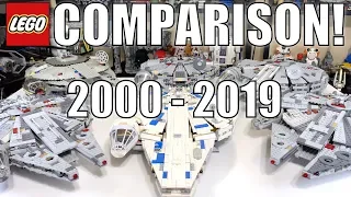 LEGO Star Wars Millennium Falcon Comparison! | (7190, 4504, 7965, 75105, 75212, 75257)