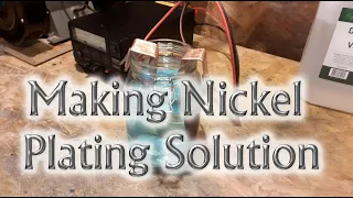 Learning to make nickel plating solution for plating steel etc.