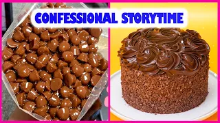 🤓 CONFESSIONAL STORYTIME 🌈 Satisfying Melted Chocolate Cake For Sweet Day