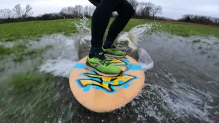 skimboarding in flooded areas//gopro hero 9//