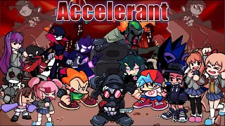 【FNF】Accelerant but Every Turn a Different Character Sing It【FNF Cover】