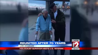 Holocaust survivor meets US Veteran after 70 years