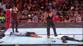 220 The Undertaker and Kane lay out Triple H and Shawn Michaels - RAW 01 October 2018