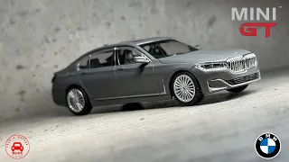 1/64 MiniGT 2023 BMW 750Li xDrive Bernina Grey Amber Effect  寶馬7系行政房車