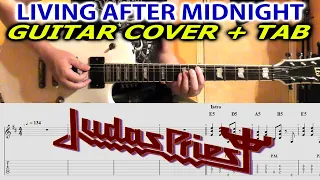 JUDAS PRIEST Living After Midnight GUITAR TAB COVER | Lesson | Tutorial | Easy Metal Song