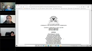 City of West Covina - February 8, 2022 - Community & Senior Services Commission