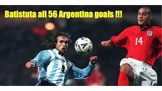 Batistuta all 56 Argentina goals!!!