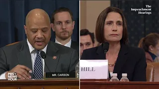 WATCH: Rep. André Carson’s full questioning of Hill and Holmes | Trump's first impeachment hearings