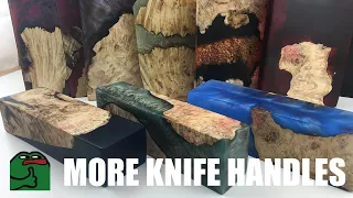 Stabilizing wood and making knife handles