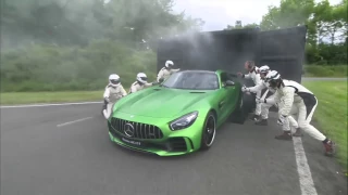 New 2017 Mercedes AMG GT R Test Drive - Lewis Hamilton - Drift