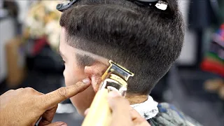 *FULL LENGTH* HAIRCUT TUTORIAL: STEP BY STEP MID FADE COMBOVER | HARD PART| BLOWDRY & STYLE