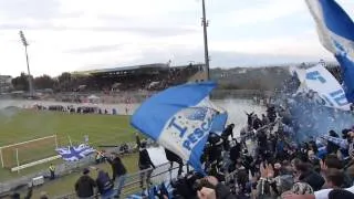 Lanciano 0-1 Pescara esultanza al gol di Maniero 15-12-2013 HD