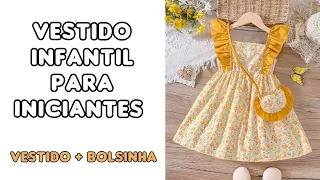 Como fazer Vestido Infantil fácil para iniciantes