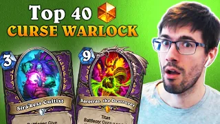 Top 40 Legend with New Curse Warlock | Titans | Hearthstone