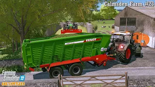 Taking Care Of Sheep. Starting to Make Grass Silage🔸Calmsden Farm #23🔸Farming Simulator 22🔸4K