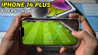 iPhone 14 plus + efootball 2023 Mobile (unboxing + Gameplay)