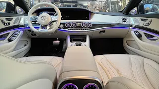 벤츠 S클 S63 AMG 실내커스텀 염색 (+ 엠비언트송풍구, 부메스터오디오)