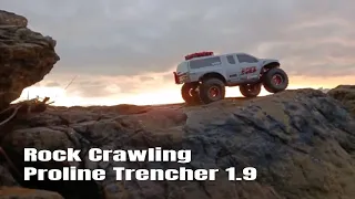 Test My New Proline Trencher 1.9 in Rock Crawling - TRX4 Traxxas chassis and Ford Body