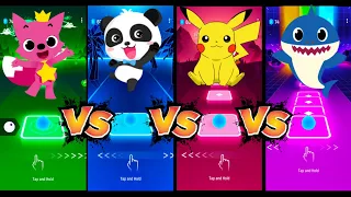 Pinkfong vs Babybus vs Pikachu vs Baby Shark | Tiles Hop EDM Rush!