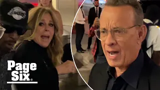 Tom Hanks says THIS to fan as they nearly knock over Rita Wilson | Page Six Celebrity News