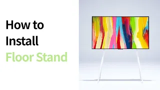 LG OLED : How to install Floor Stand l LG