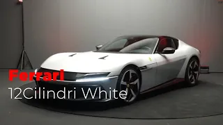 Ferrari 12 Cilindri Spider Revealed - White - Is it The Last Front-Engined V12 Ferrari Ever?