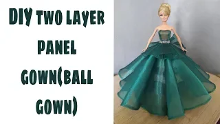 DIY two layer panel gown(ball gown)