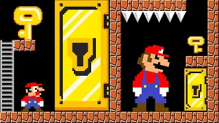 Mario and Mario Odyssey vs. the Giant Key Door Golden Maze