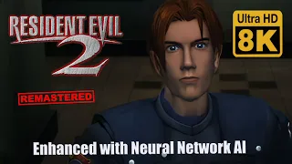 Resident Evil 2 1998 Leon All Custecene (Remastered with Neural Network AI)
