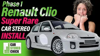 Renault Clio V6 Super Rare Car Stereo Installation