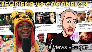 PewDiePie vs Cocomelon Rap Battle | Party in Backyard | AyChristene Reacts