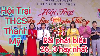 Chương Trình Hội trại truyền thống THCS Thanh Mỹ  năm  2023 Pul