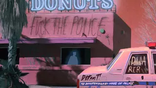 10. House Of Palms - Fuck the police ヒップホップのアニメ | Cover art: Donut Planet Lab | 10 Donuts for Dilla