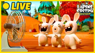 [🔴 LIVE ] L'ETE AVEC LES LAPINS 🐰 LES LAPINS CRETINS INVASION |Dessins animés pour enfants