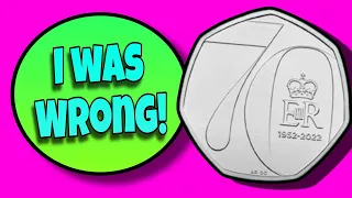 HOW WRONG I WAS!!, but it happens!! - Rare 50p coin collecting No93