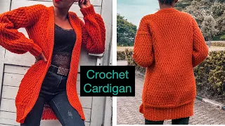 Easy Crochet Cardigan