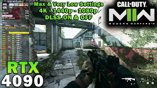 Call of Duty Modern Warfare 2 (2022) | RTX 4090 | 5800X3D | 4K - 1440p - 1080p | Max & Low Settings