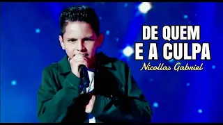 Nicollas Gabriel - De Quem é a Culpa - Shadow Brasil - Raul Gil