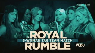 WWE Royal Rumble 2017: Six Woman Tag Team Match Official Match Card