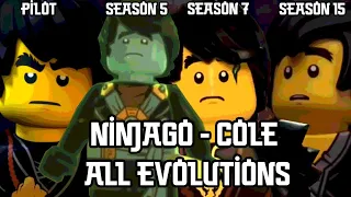 Cole - All Evolutions - All Seasons (Season 1 - 15) Character Spot (10 Years) - Ninjago