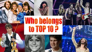 Top 10 of All 69 Eurovision Song Contest Winners Ranked  by The Guardian