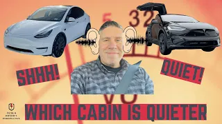 Comparing the cabin noise in the 2022 Tesla Model X and 2020 Tesla Model Y Performance